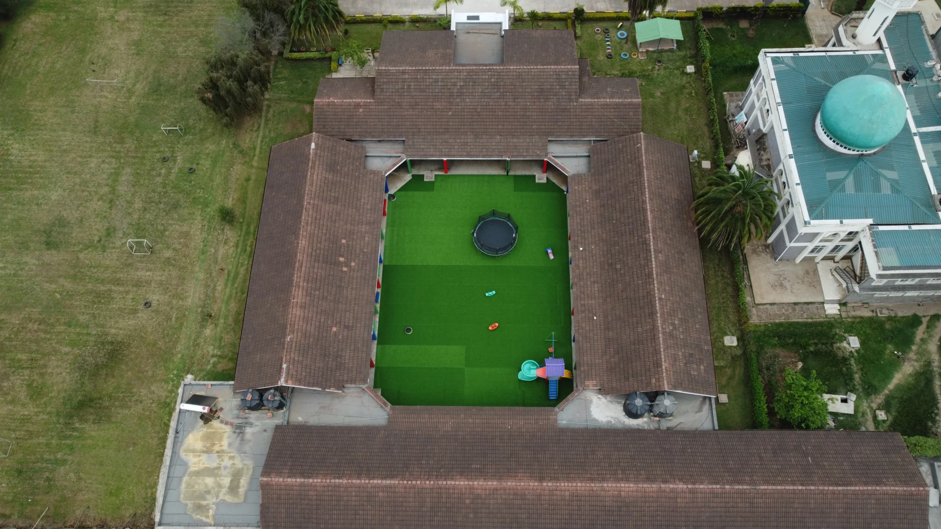 Campus Aerial Drone View