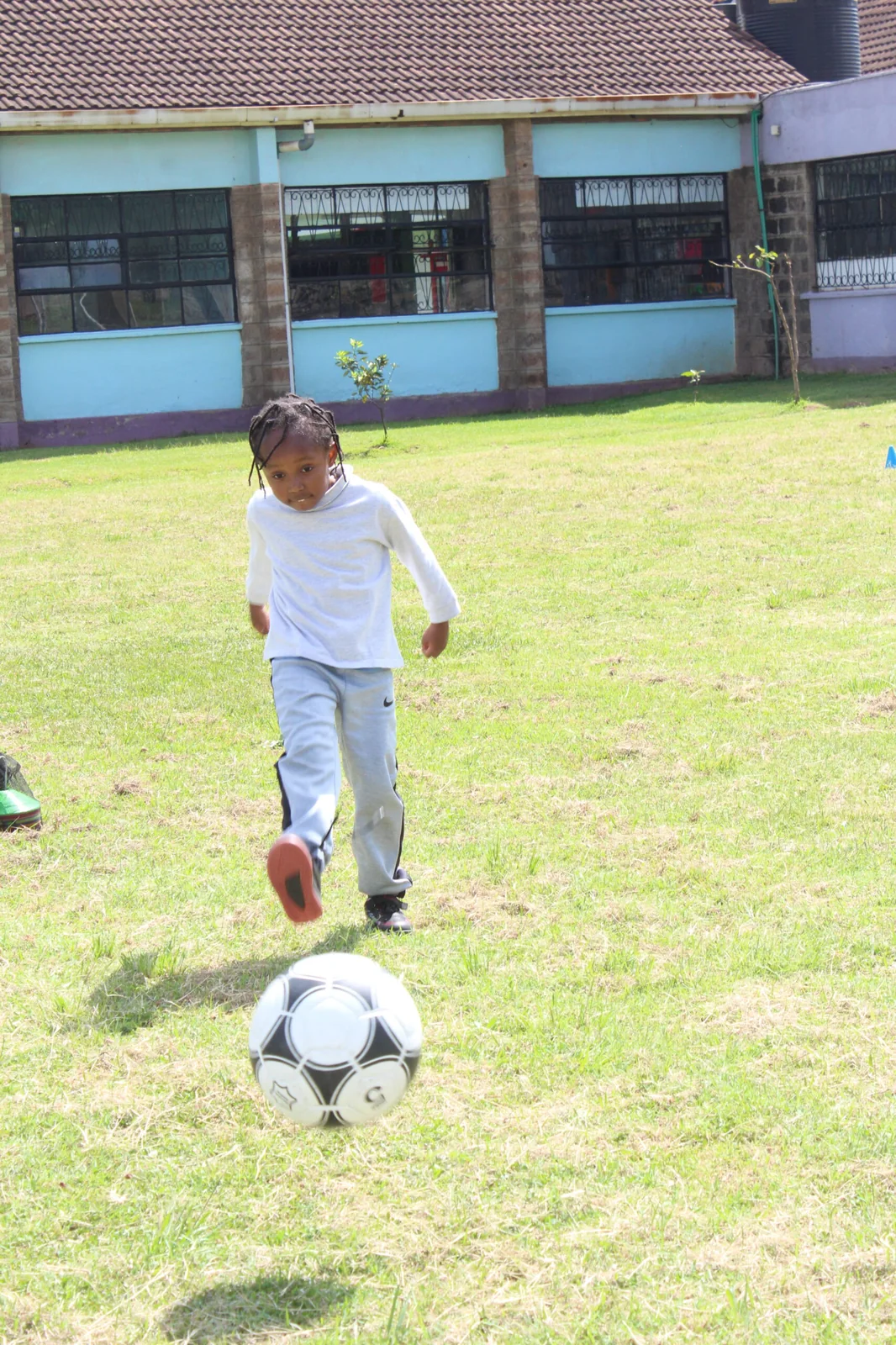 Football team drills at Avecina International School